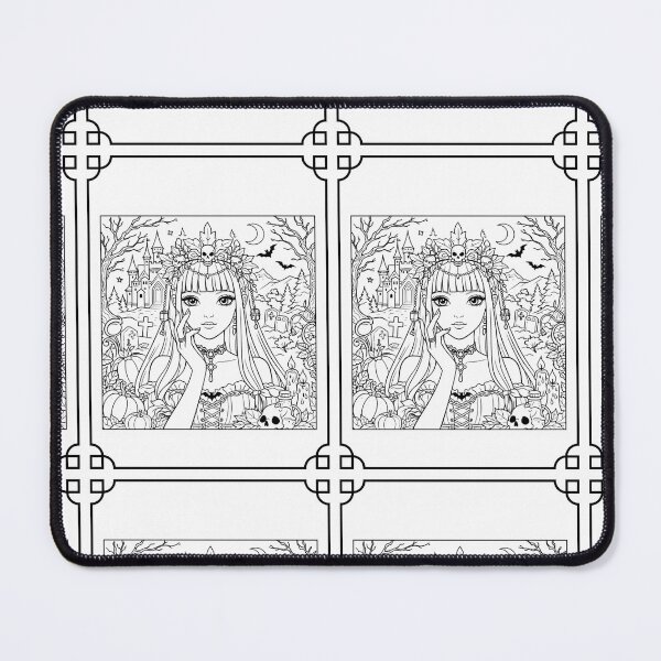 Item preview, Printable Coloring Page Gothic Princess Pumpkin designed and sold by Karitza Daniela.