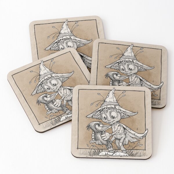 Item preview, Scarecrow with a crow friend designed and sold by Emma Denson.