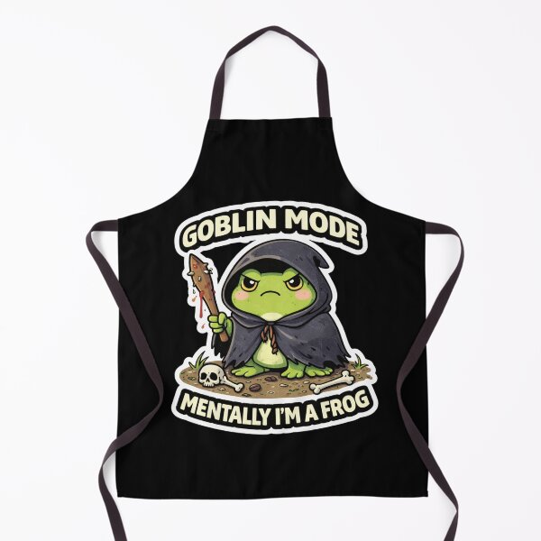 Item preview, Goblin Mode Frog – Mentally I'm a Frog Meme – Funny Goblin Frog Design designed and sold by VibeOffline Studio.