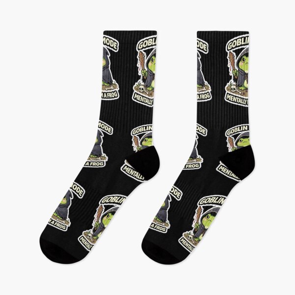 Item preview, Goblin Mode Frog – Mentally I'm a Frog Meme – Funny Goblin Frog Design designed and sold by VibeOffline Studio.