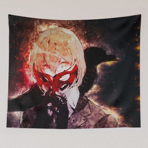 Item preview, Goro Akechi Persona 5 Mysterious Dark Glow Grunge Portrait designed and sold by mildaclairmo.