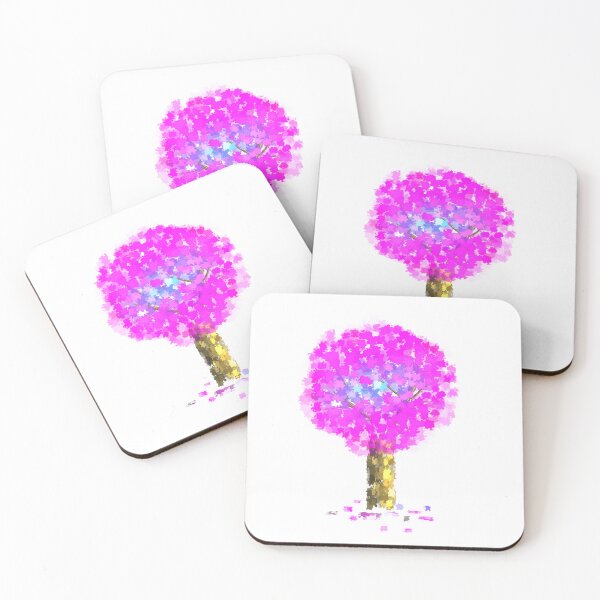 Item preview, Pink Watercolor Tree Illustration designed and sold by MammieLO Art.