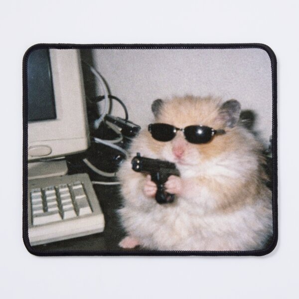 Item preview, Cool Gangster Hamster with Sunglasses Meme designed and sold by will freed18.