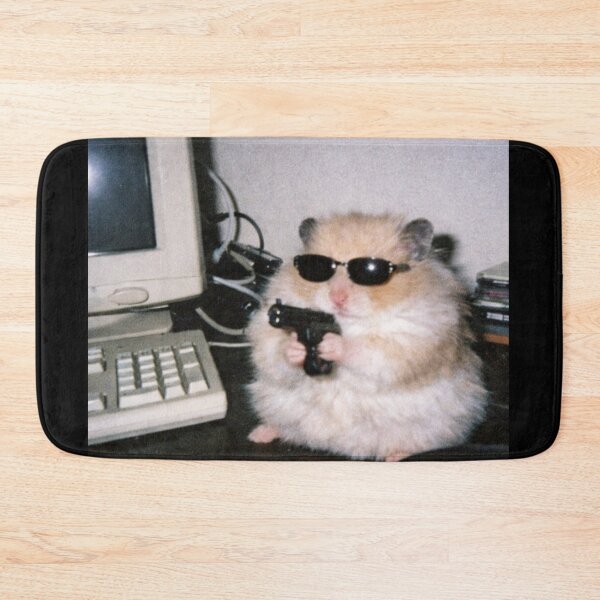 Item preview, Cool Gangster Hamster with Sunglasses Meme designed and sold by will freed18.
