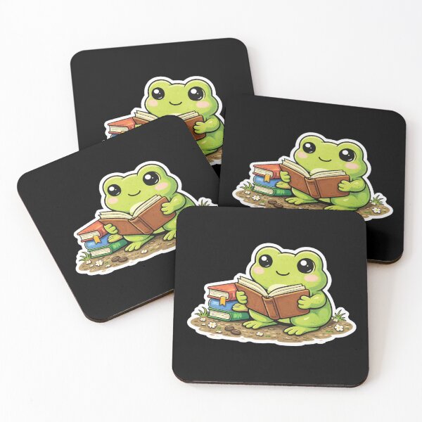 Item preview, Cute Reading Frog – Book Lover Frog Design – Funny Frog Reader designed and sold by VibeOffline Studio.