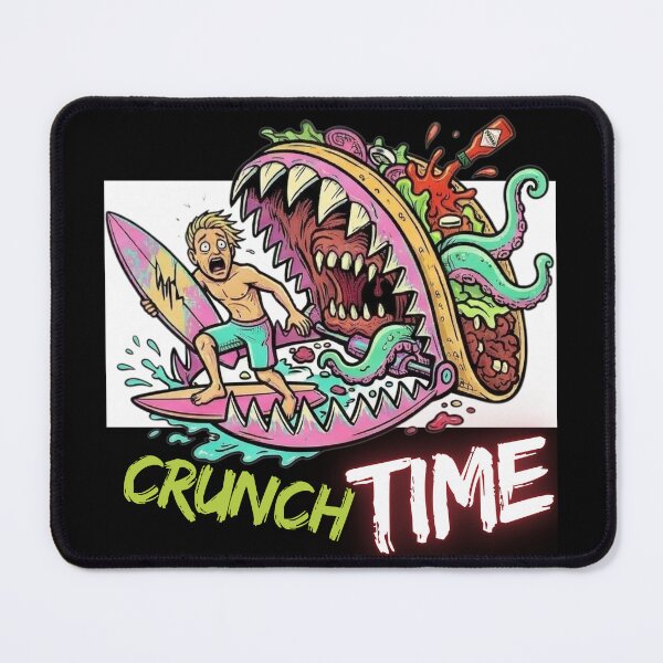 Item preview, Crunch Time - Giant Monster Taco Eating Surfer Pastel Goth Surf Punk designed and sold by SlavicKemp.