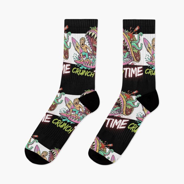 Item preview, Crunch Time - Giant Monster Taco Eating Surfer Pastel Goth Surf Punk designed and sold by SlavicKemp.
