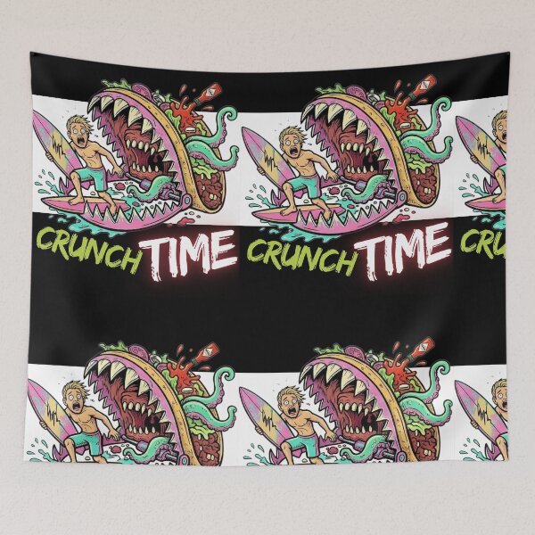 Item preview, Crunch Time - Giant Monster Taco Eating Surfer Pastel Goth Surf Punk designed and sold by SlavicKemp.