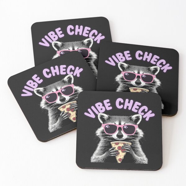 Item preview, Vibe Check Raccoon Pizza Sunglasses Funny Meme Graphic designed and sold by TheOrganizedHaven1.