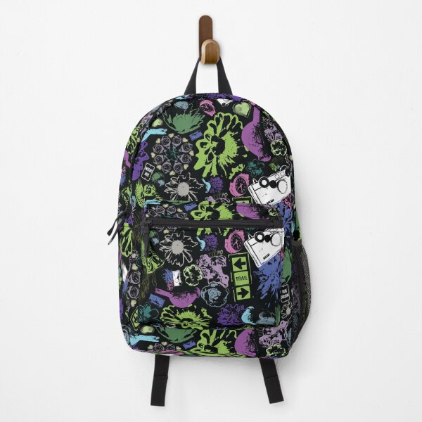 Item preview, Floral Travel Scatter on Black designed and sold by Digitalmyth's Designs.