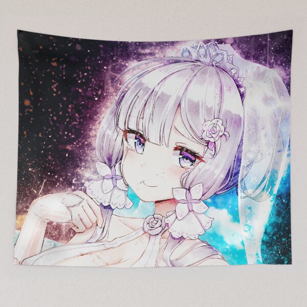 Item preview, Illustrious Azur Lane Elegant Bridal Floral Starlight Blue Glow designed and sold by mildaclairmo.