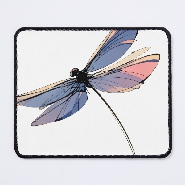 Item preview, Dragonfly in Soft Pastel Colors designed and sold by Doodle Dog Store.