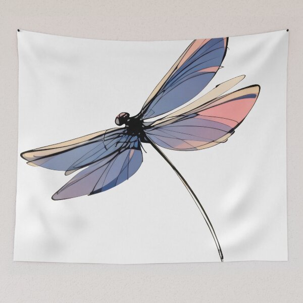 Item preview, Dragonfly in Soft Pastel Colors designed and sold by Doodle Dog Store.
