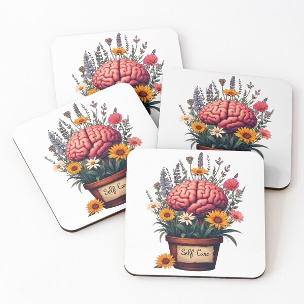Item preview, Neon flowerpot with brain and flowers designed and sold by Karitza Daniela.