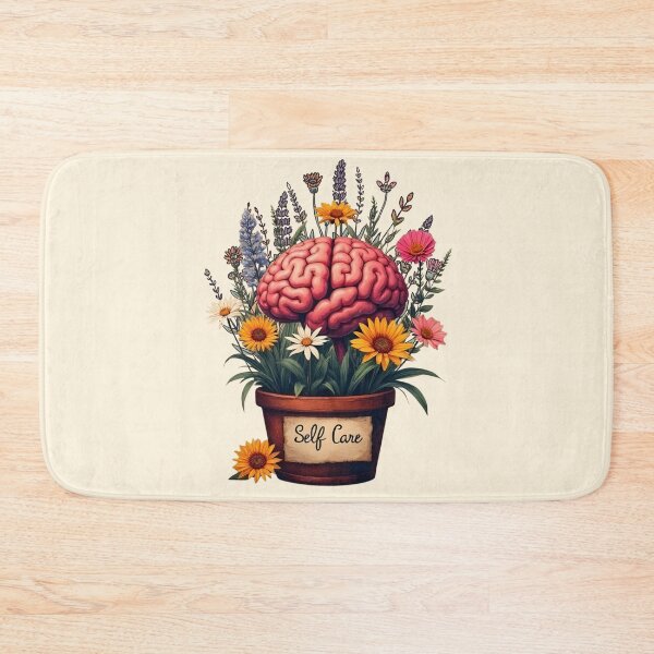 Item preview, Neon flowerpot with brain and flowers designed and sold by Karitza Daniela.