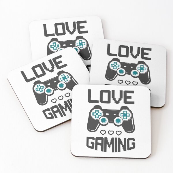 Item preview, Love Gaming Controller Funny Quote - Cute Video Game Couple Heart Art designed and sold by FuzionRaptor.