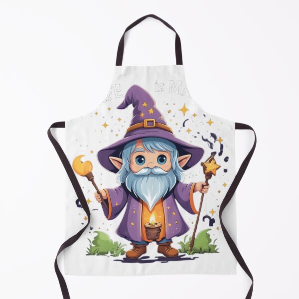 Item preview, Life Is Magic Cute Wizard – Whimsical Fantasy Mage Cartoon designed and sold by Ghost//Halo.