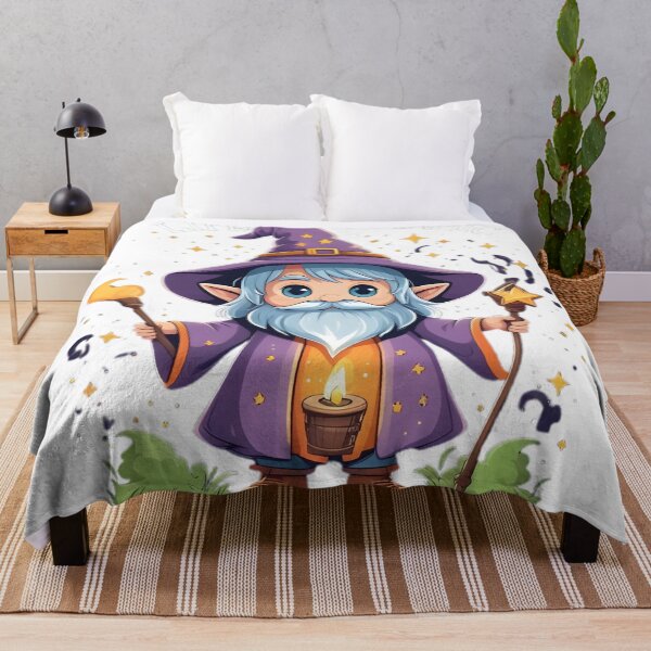 Item preview, Life Is Magic Cute Wizard – Whimsical Fantasy Mage Cartoon designed and sold by Ghost//Halo.