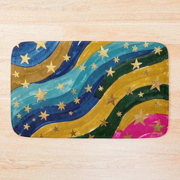 Item preview, Celestial Rainbow Stars Watercolor Pattern designed and sold by laterkatergator.