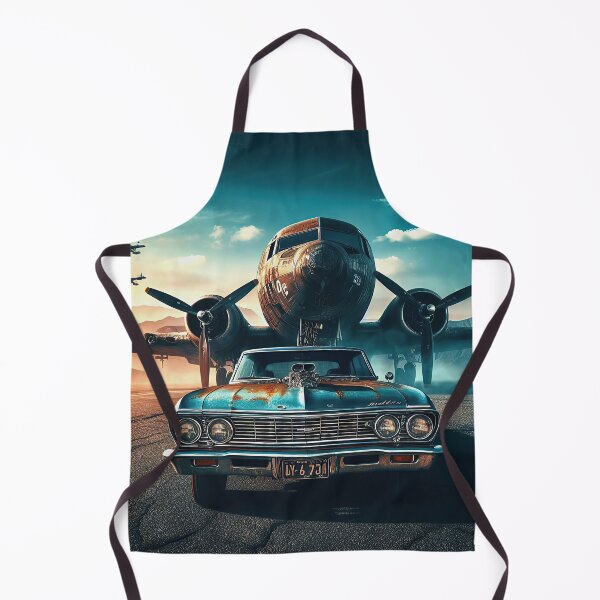 Item preview, Classic 1960s Muscle Car and Vintage Military Plane Artwork designed and sold by Moriarty's Digital Visions.
