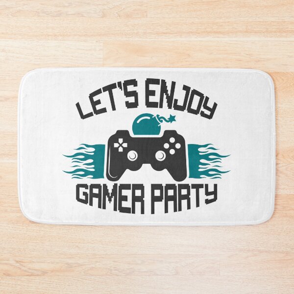 Item preview, Lets Enjoy Gamer Party Funny Quote - Humorous Video Game Squad Art designed and sold by FuzionRaptor.
