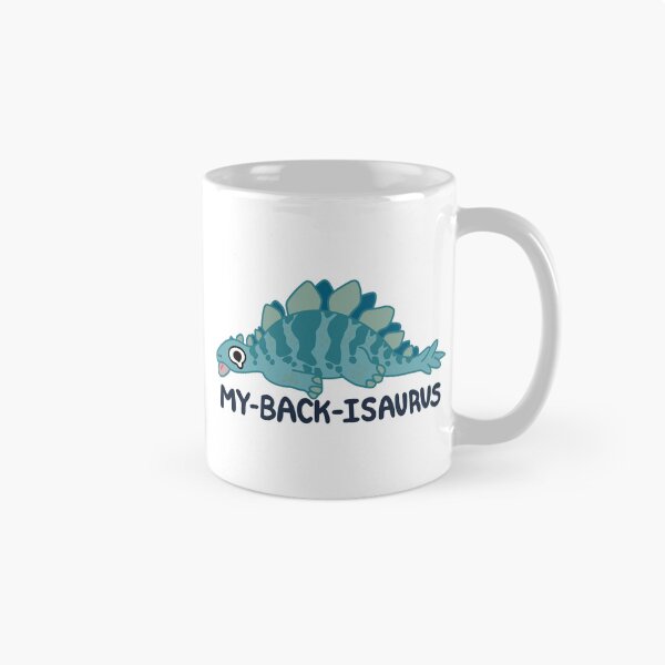 Item preview, My Back Isaurus – Funny Dinosaur Back Pain Pun Design designed and sold by aziza-doodles.