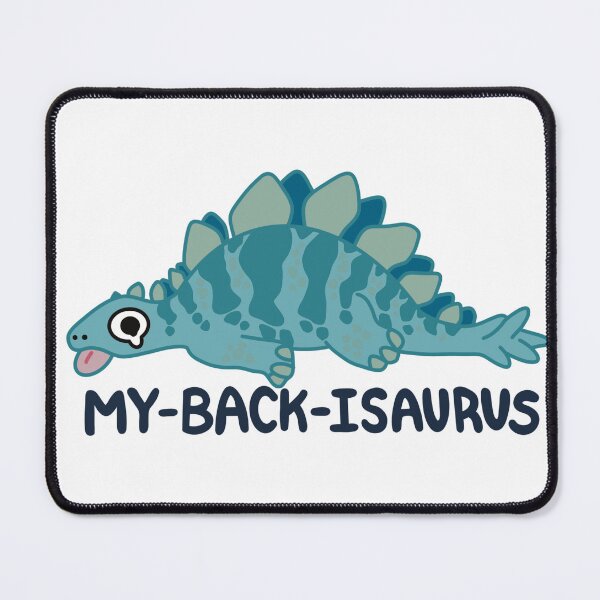 Item preview, My Back Isaurus – Funny Dinosaur Back Pain Pun Design designed and sold by aziza-doodles.