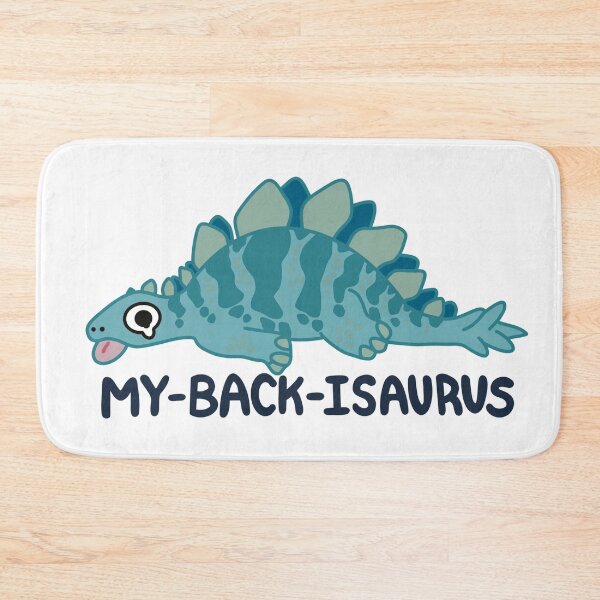 Item preview, My Back Isaurus – Funny Dinosaur Back Pain Pun Design designed and sold by aziza-doodles.