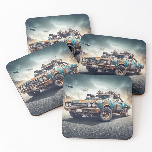 Item preview, Apocalyptic Classic Muscle Car with Helicopters designed and sold by Moriarty's Digital Visions.