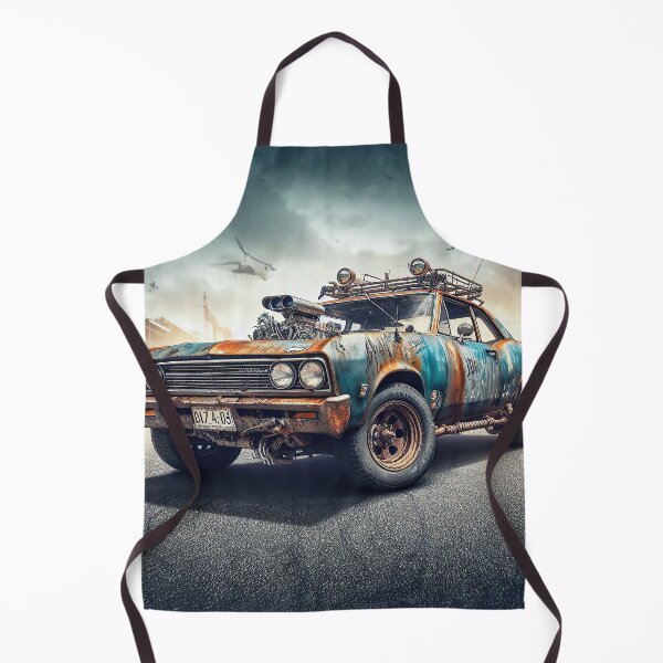 Item preview, Apocalyptic Classic Muscle Car with Helicopters designed and sold by Moriarty's Digital Visions.