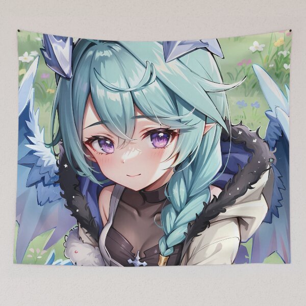 Item preview, Shefi Sweet Dragon Girl Sitting Princess Connect Anime designed and sold by mildaclairmo.