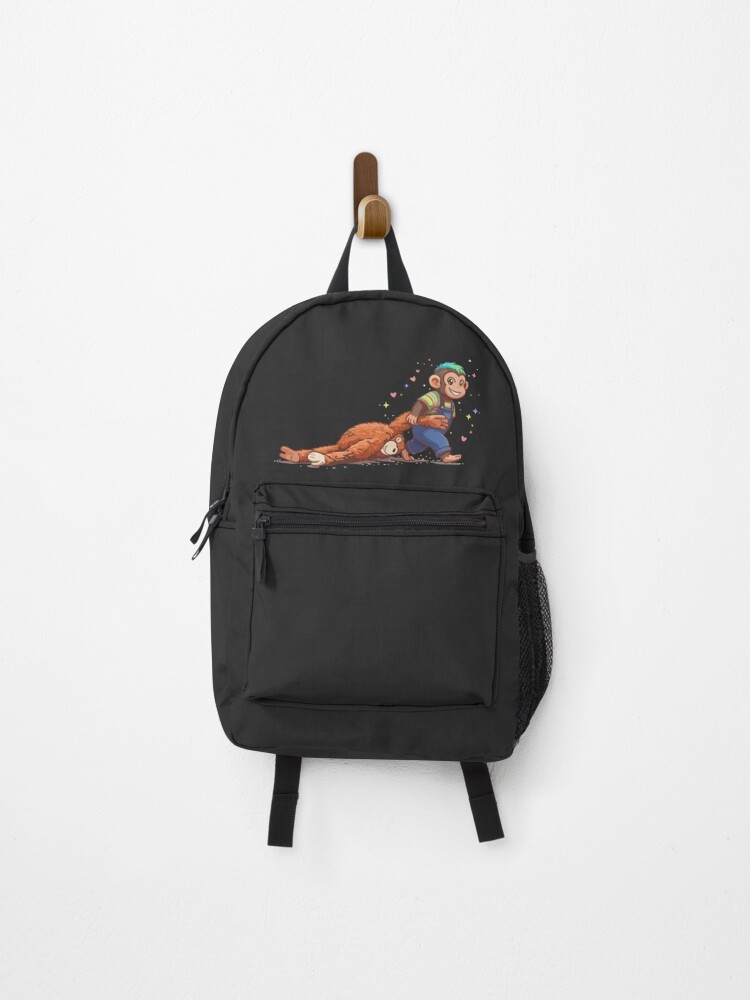 Thumbnail 1 of 3, Backpack, punch monkey designed and sold by GoWolf.