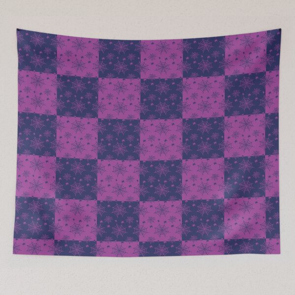 Item preview, Navy blue and purple interchange web pattern designed and sold by serenebookworm.
