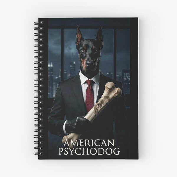 Item preview, American PsychoDog – Dark Dog Movie Parody Poster | Doberman Thriller Art designed and sold by Yassine Ardi.