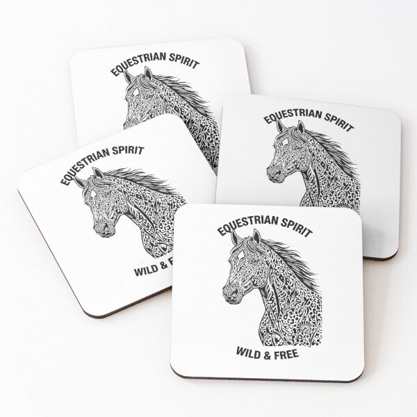 Item preview, Equestrian Spirit Horse Wild and Free Horse Illustration designed and sold by LittleLoopArt.