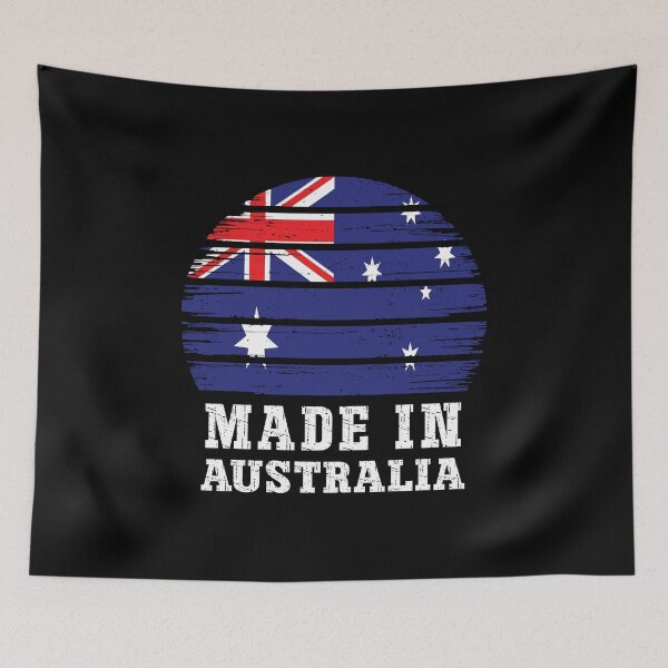 Item preview, Made in Australia Vintage Retro Sunset Flag designed and sold by Dmetalx Art Apparel.