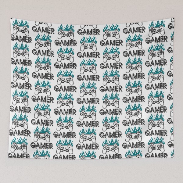 Item preview, Gamer Burning Controller Funny Quote - Intense Video Game Fire Art designed and sold by FuzionRaptor.