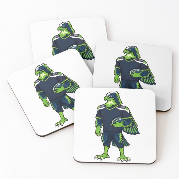 Item preview, Emerald City Champion Hawk – Seattle Football Victory Mascot designed and sold by snagydoodleart.