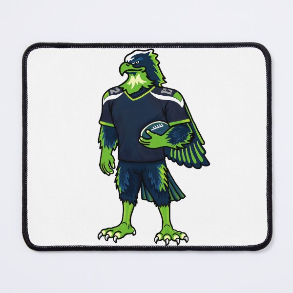 Item preview, Emerald City Champion Hawk – Seattle Football Victory Mascot designed and sold by snagydoodleart.