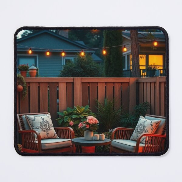 Item preview, Cozy Evening Patio with String Lights designed and sold by Vida e Arte.