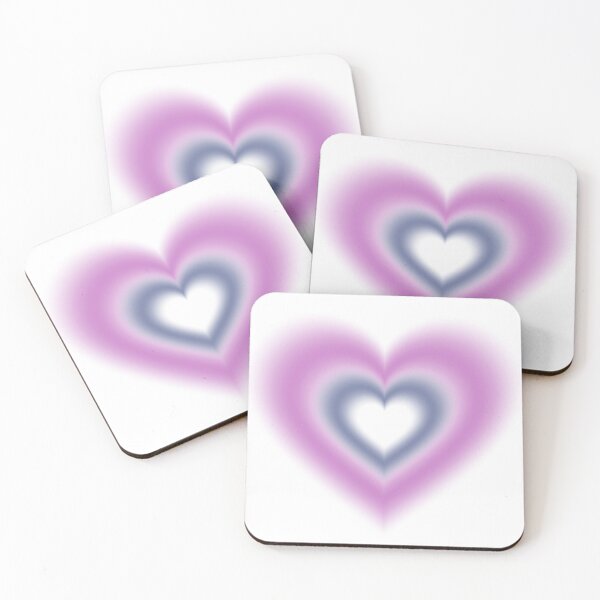 Item preview, Navy blue and purple blurry heart designed and sold by serenebookworm.