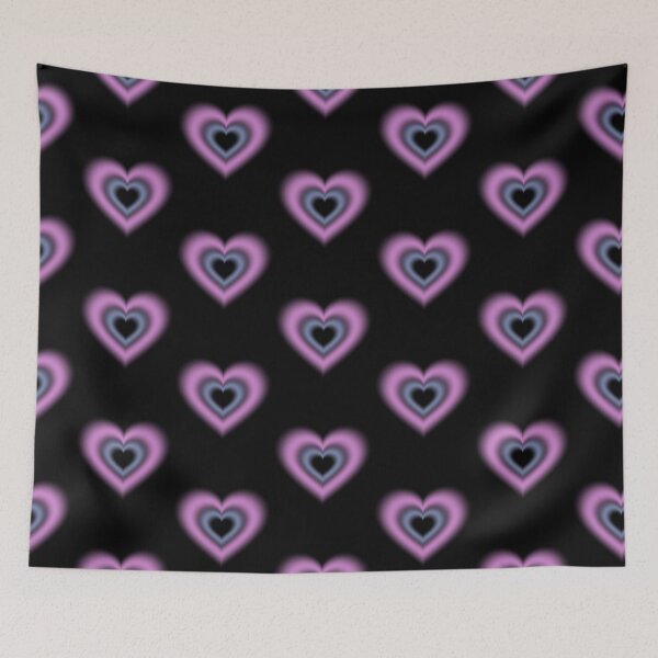 Item preview, Navy blue and purple blurry heart designed and sold by serenebookworm.
