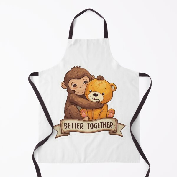 Item preview, Punch Monkey & Orange Plush "Better Together" - Cute Baby Macaque Sticker designed and sold by The Grumpy Pet Club.