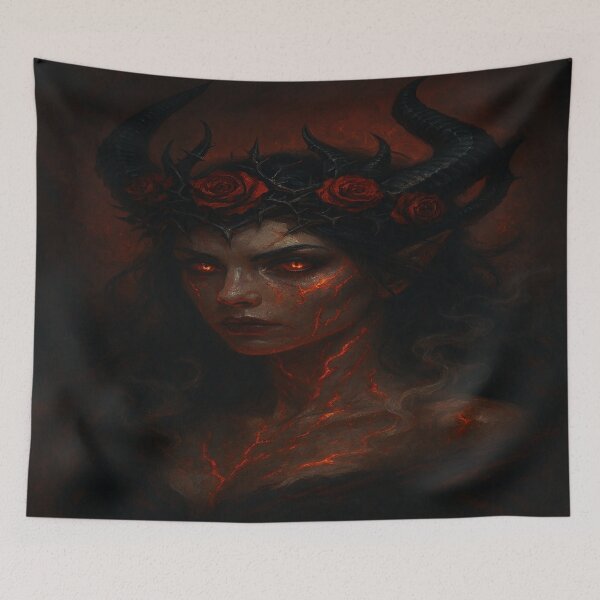 Item preview, Infernal Sovereign: The Crimson-veined Demoness designed and sold by ScarredGoddess.