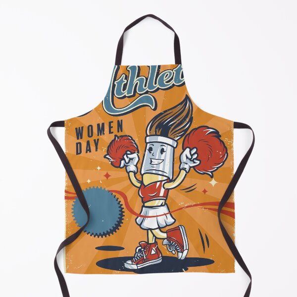 Item preview, Athletics Women's Day - Retro Animated Cheerleader Doll designed and sold by Hipatye26.