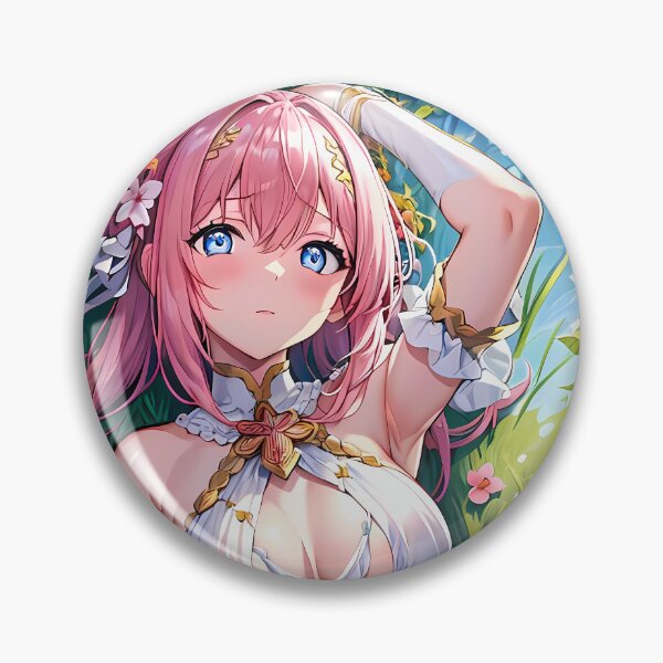 Item preview, Yui Princess Connect Anime Girl Fantasy Blooming Garden Scene designed and sold by mildaclairmo.