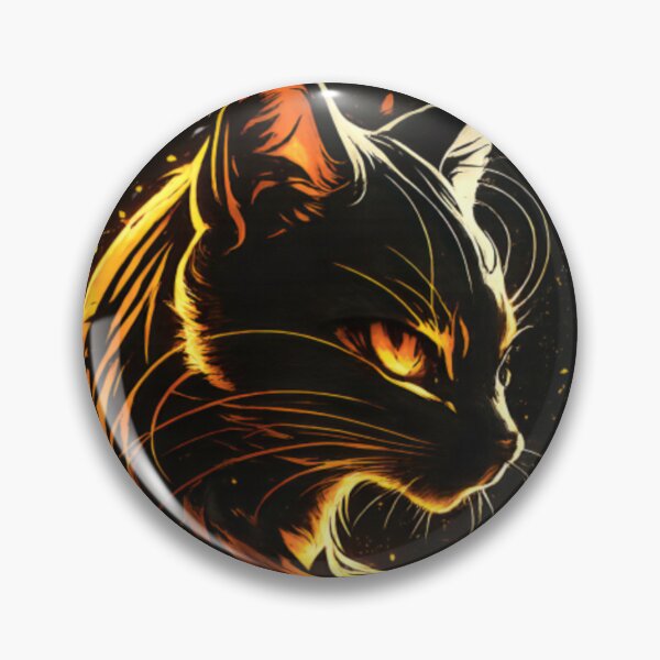 Item preview, Fearless Cat – Be Wild  Free | Fiery Cat Graphic designed and sold by CatLovers Studio.