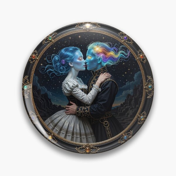 Item preview, The Metaphysics of Love: A Portrait in the Style of Celestial Surrealism designed and sold by KunstGeist.