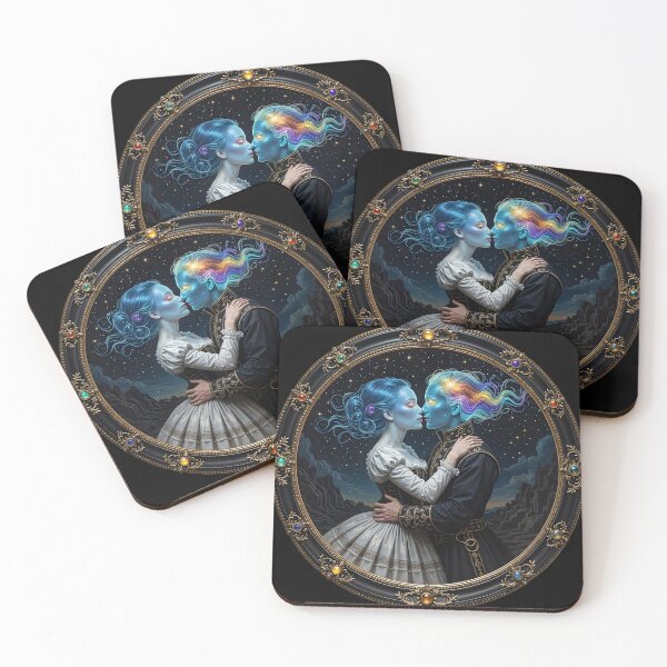 Item preview, The Metaphysics of Love: A Portrait in the Style of Celestial Surrealism designed and sold by KunstGeist.