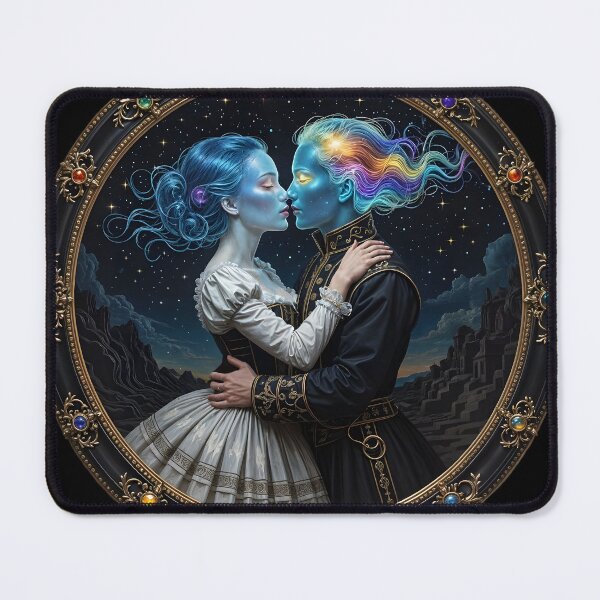 Item preview, The Metaphysics of Love: A Portrait in the Style of Celestial Surrealism designed and sold by KunstGeist.
